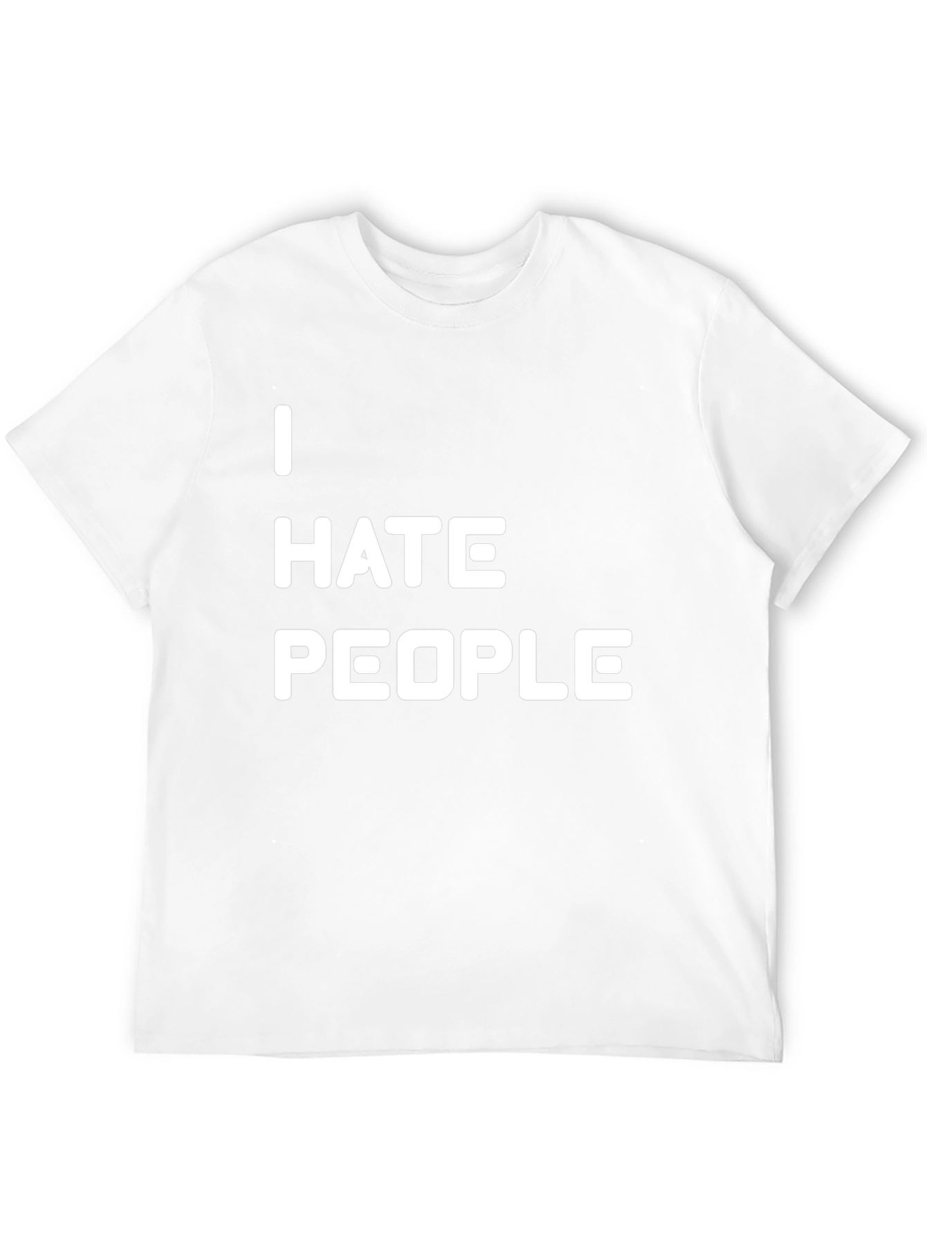 I Hate People Graphic Tee - Black