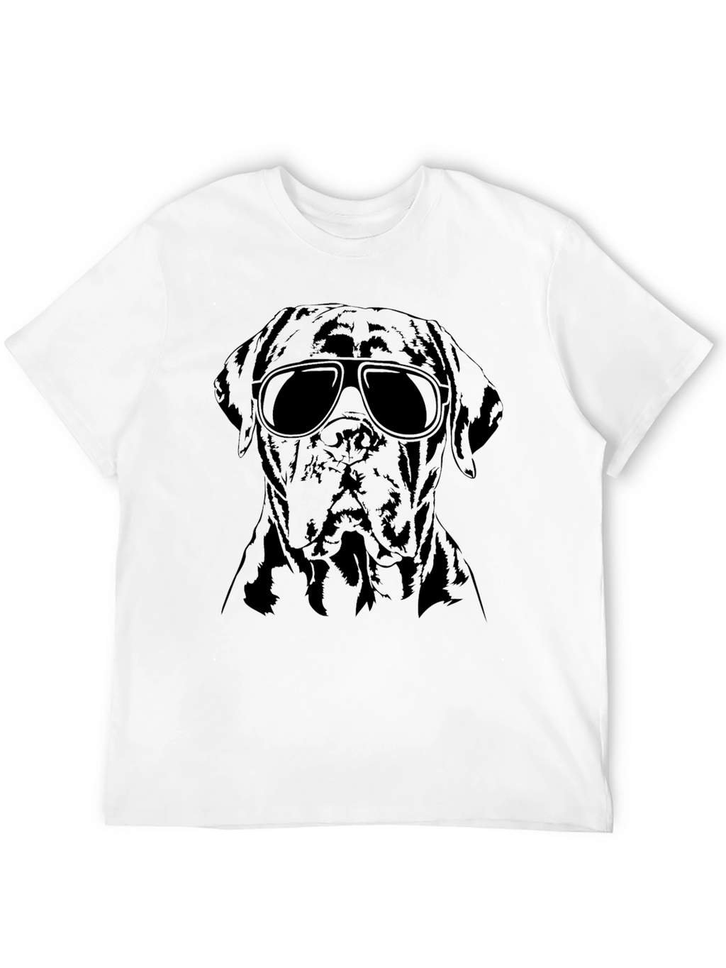Cool Dog Graphic Tee - Mens Black T-Shirt