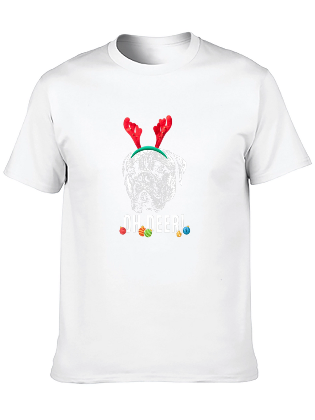Oh Deer! Dog Christmas T-Shirt
