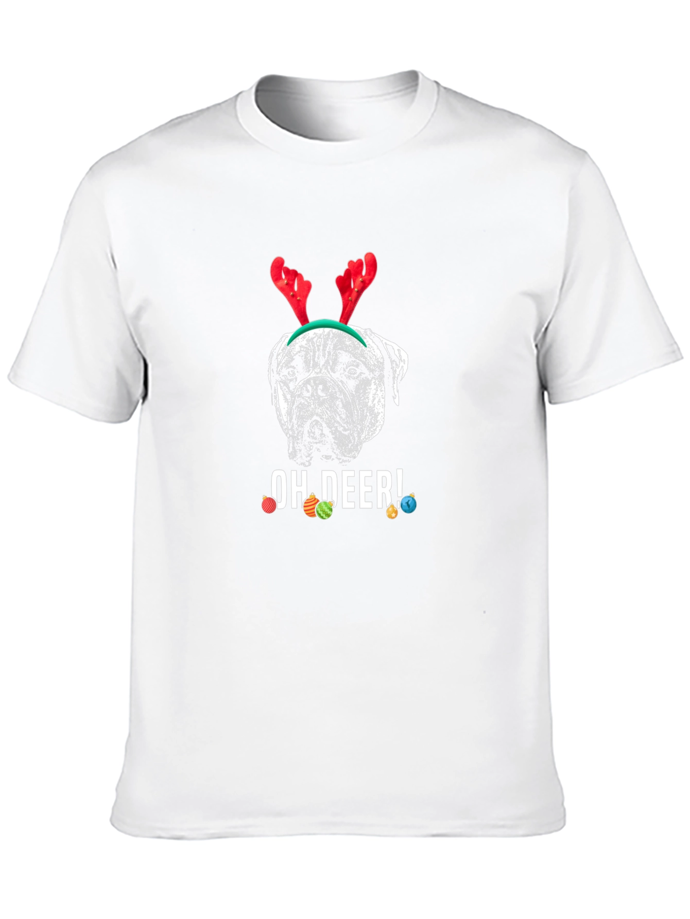 Oh Deer! Dog Christmas T-Shirt