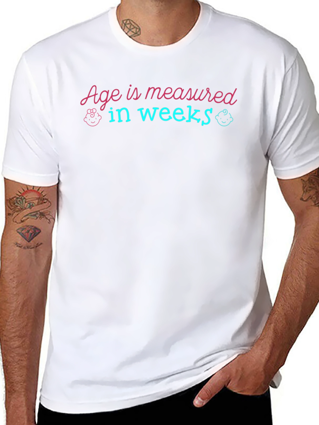 Age in Weeks T-Shirt - New Baby Gift