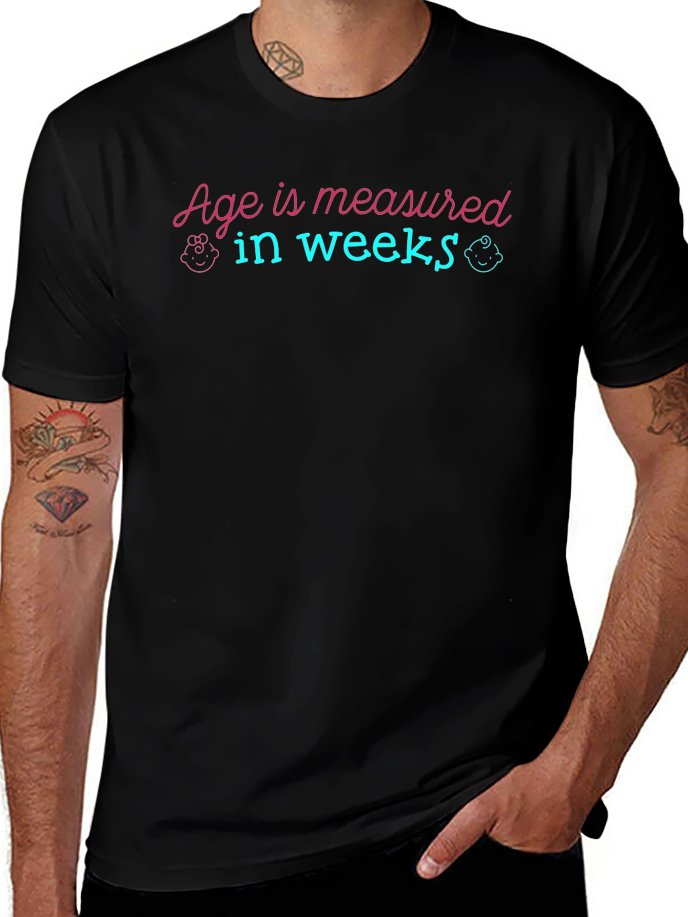 Age in Weeks T-Shirt - New Baby Gift