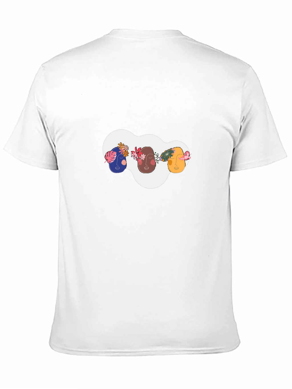 Abstract Faces Graphic Tee - Modern Unisex T-Shirt