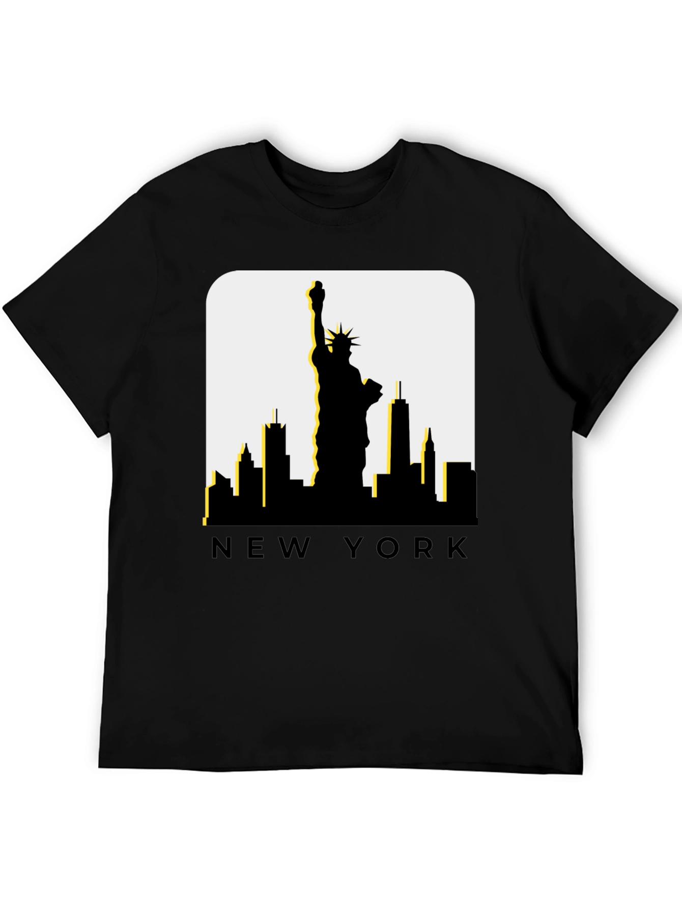 New York Skyline T-Shirt - Statue of Liberty Tee