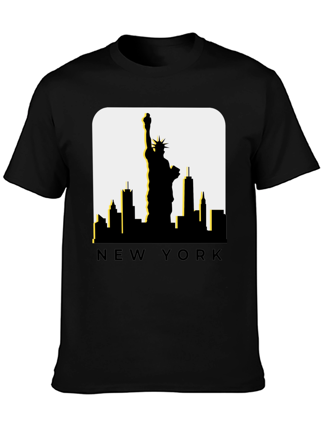 New York Skyline T-Shirt - Statue of Liberty Tee