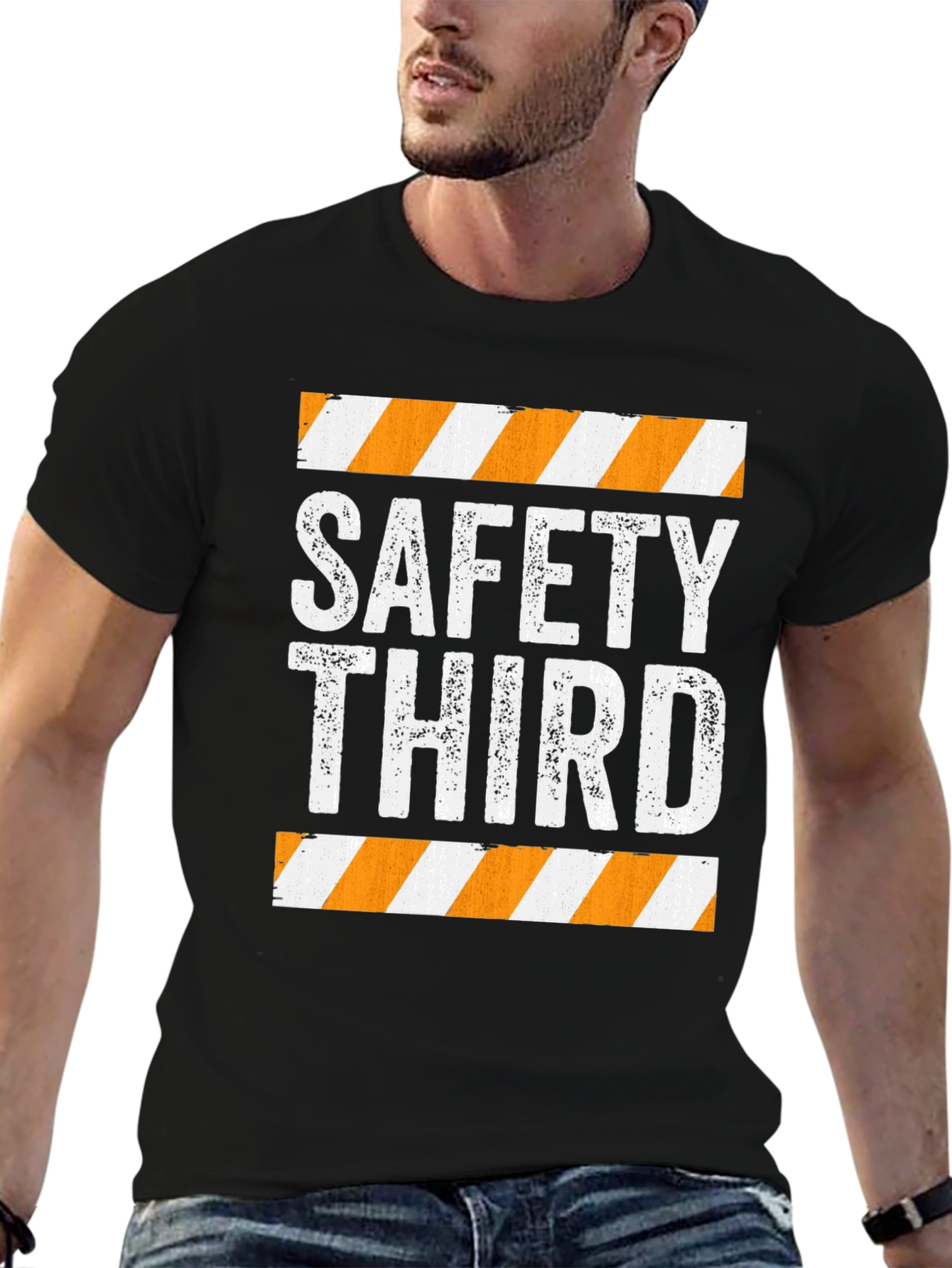 Safety Third Graphic Tee - Humorous Slogan T-Shirt