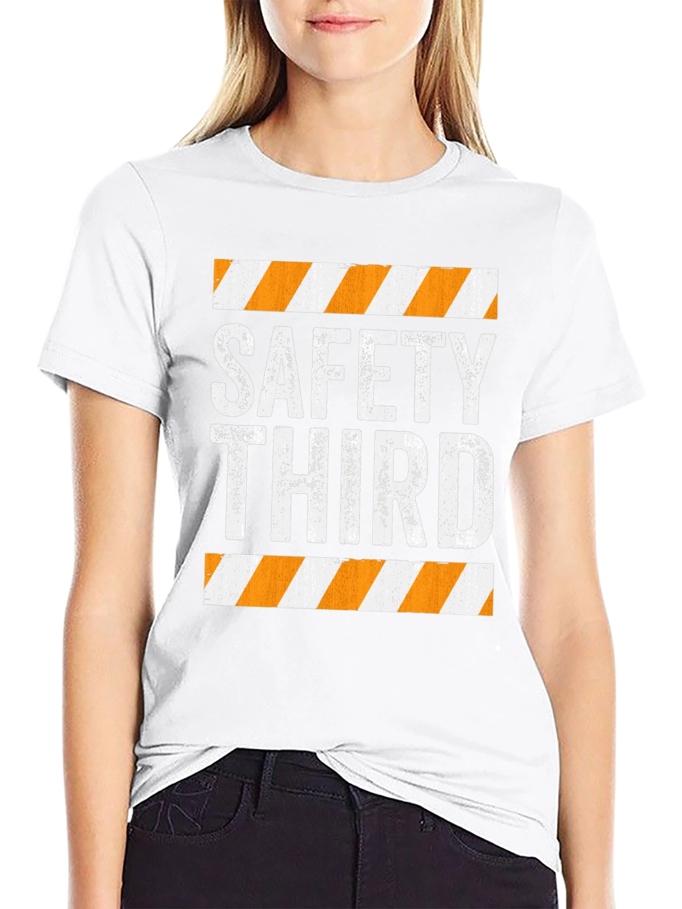 Safety Third Graphic Tee - Humorous Slogan T-Shirt