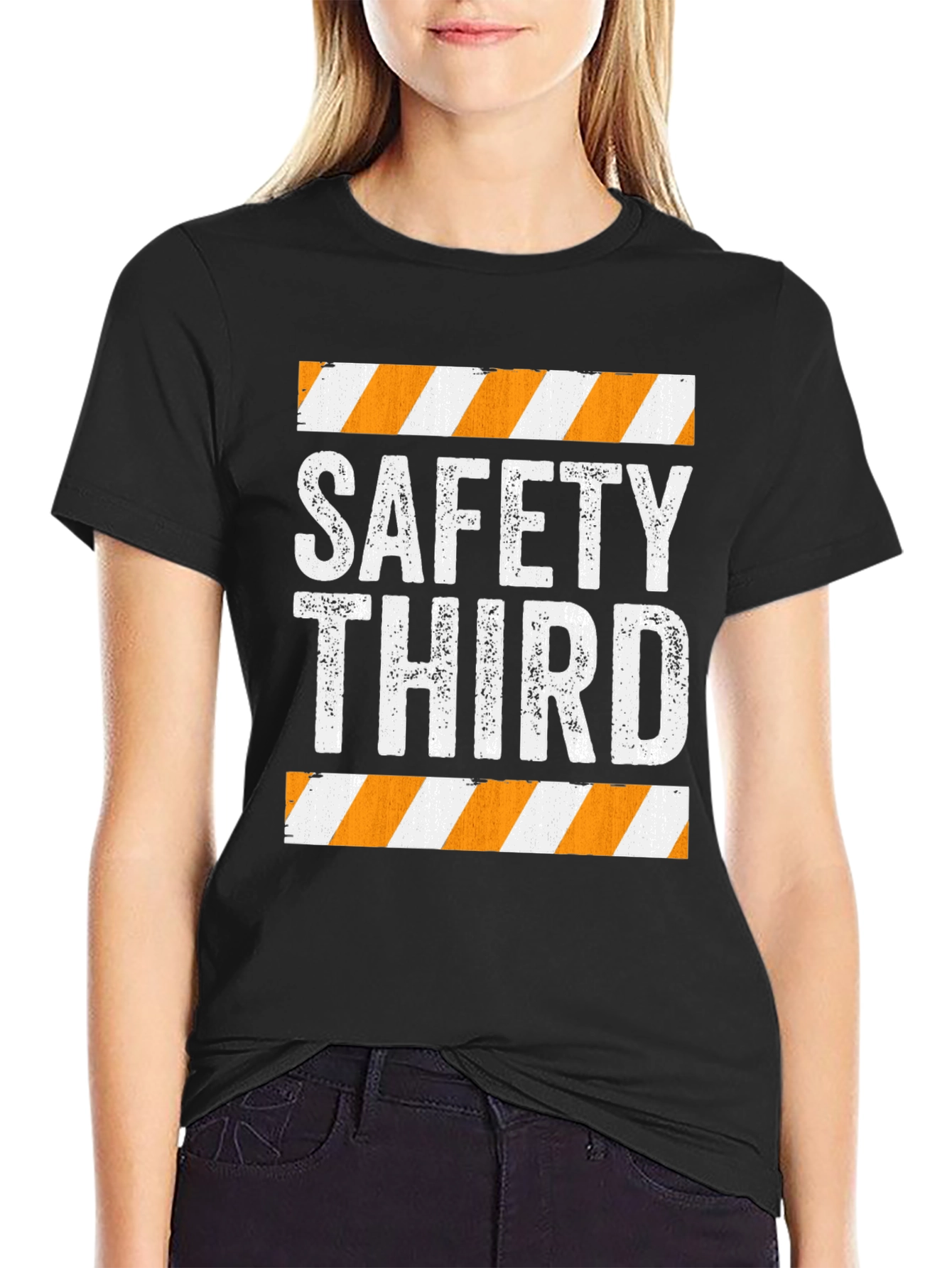 Safety Third Graphic Tee - Humorous Slogan T-Shirt