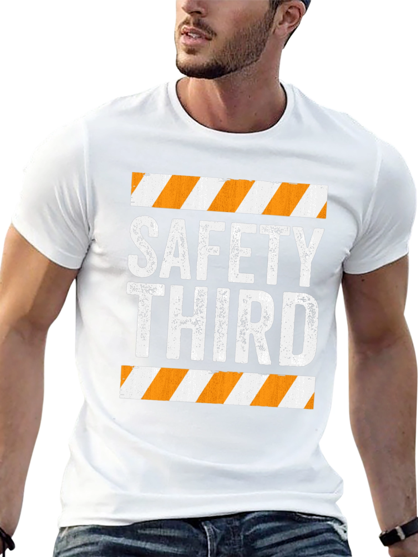 Safety Third Graphic Tee - Humorous Slogan T-Shirt