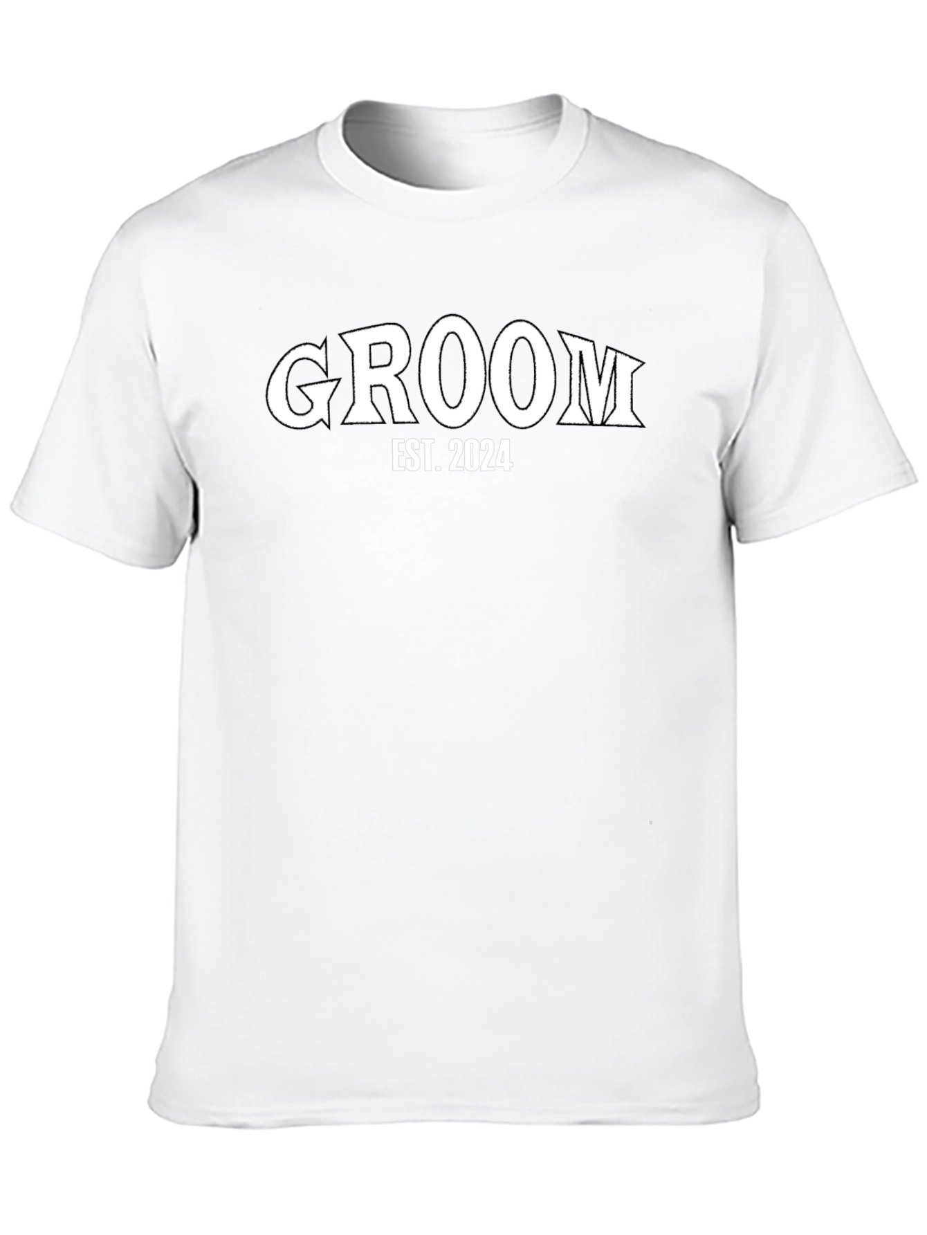 Groom Est. 2024 Black T-Shirt