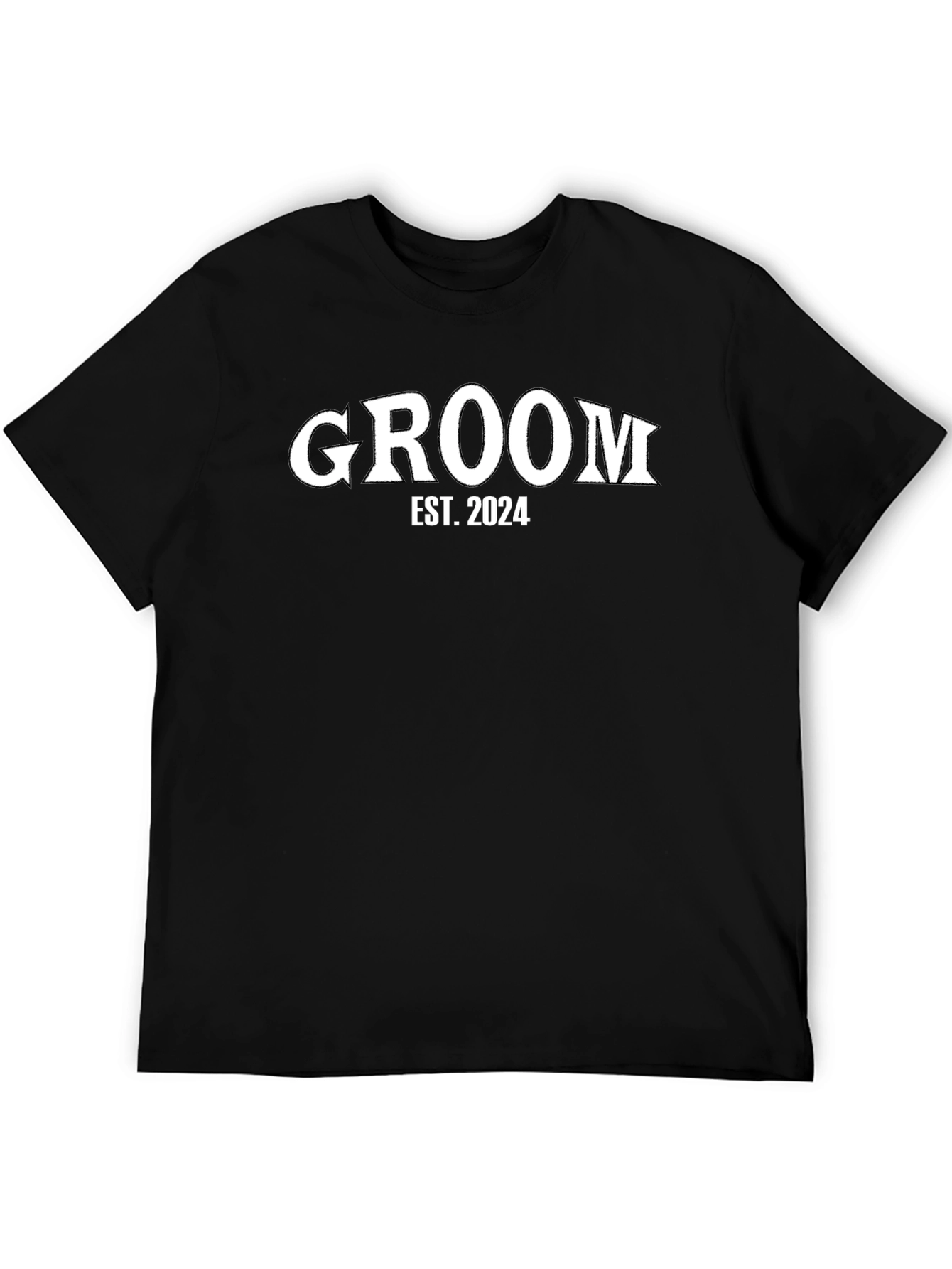 Groom Est. 2024 Black T-Shirt