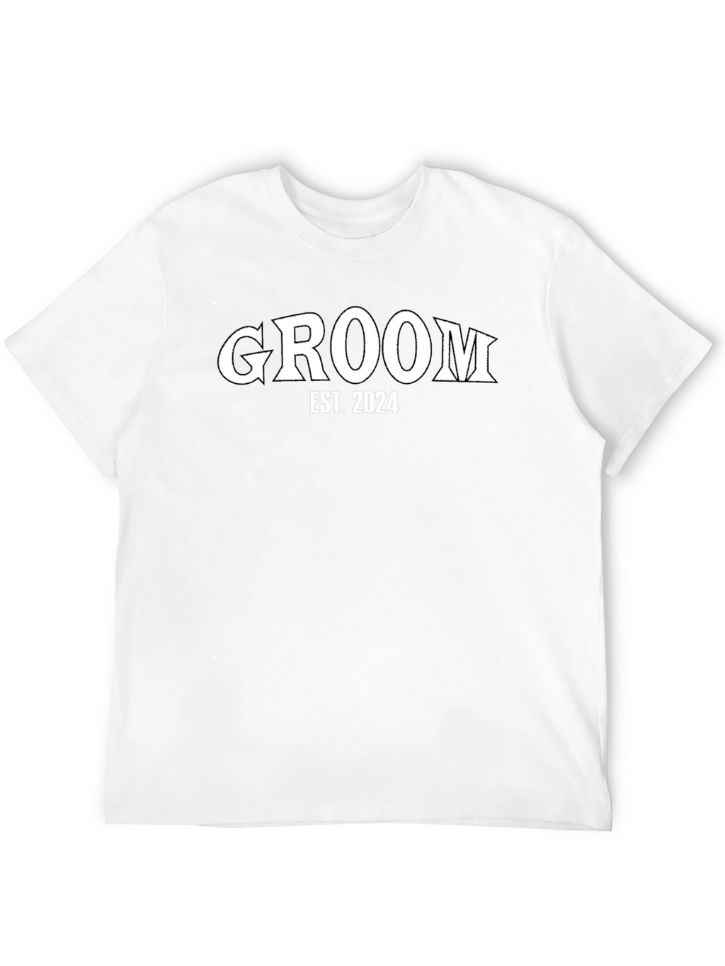 Groom Est. 2024 Black T-Shirt