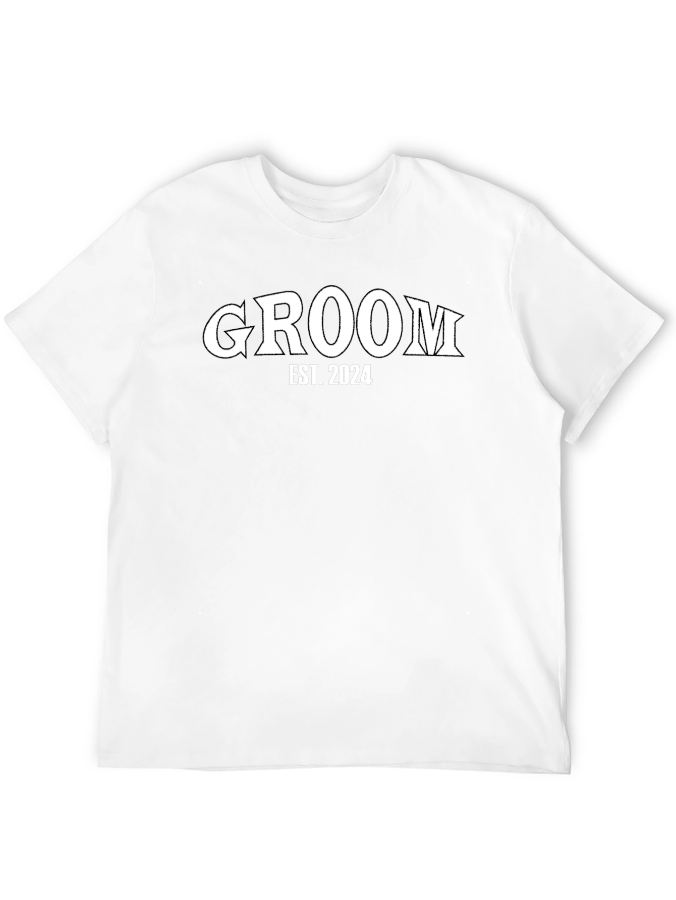 Groom Est. 2024 Black T-Shirt