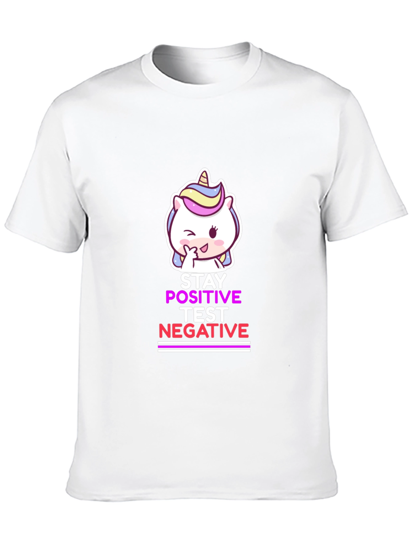 Stay Positive Test Negative Black T-Shirt