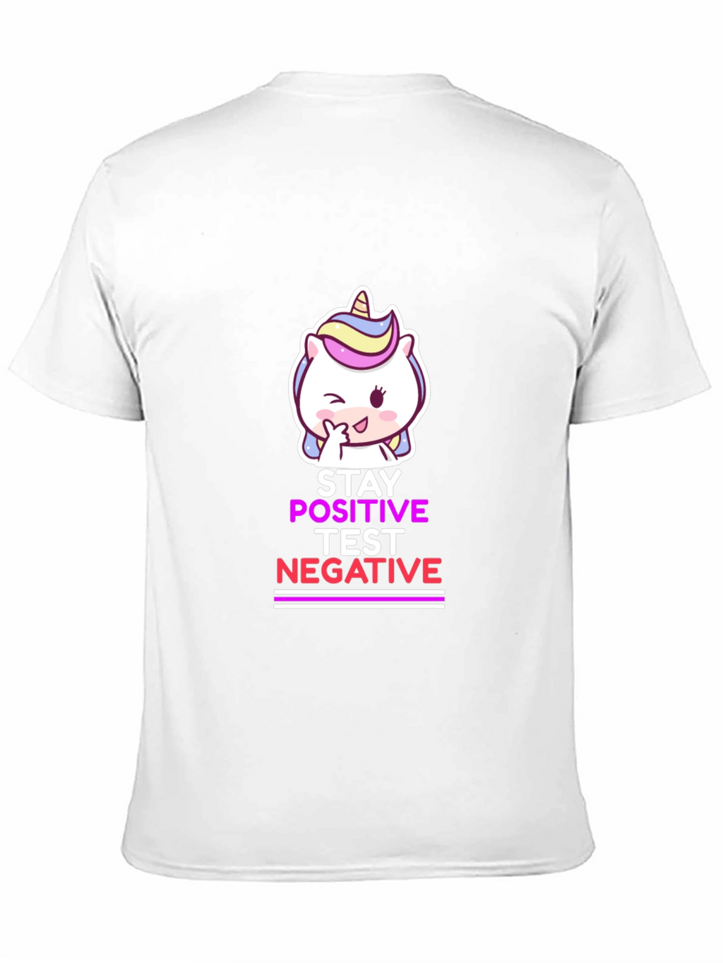 Stay Positive Test Negative Black T-Shirt