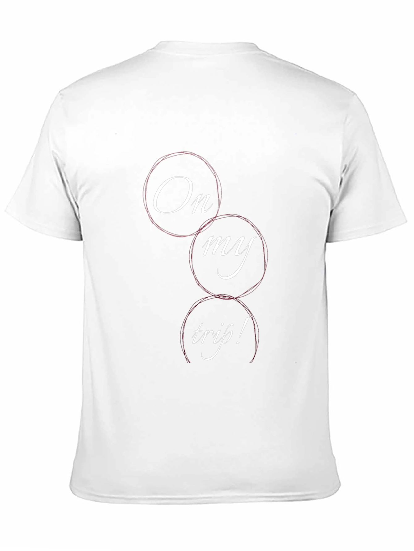 On My Trip Graphic Tee - Black Cotton Blend