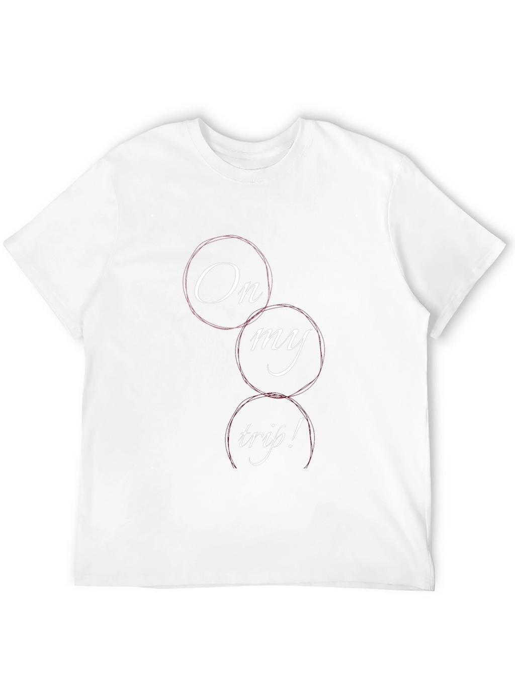 On My Trip Graphic Tee - Black Cotton Blend