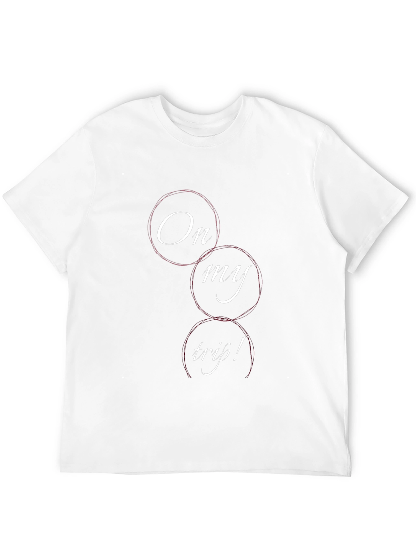 On My Trip Graphic Tee - Black Cotton Blend