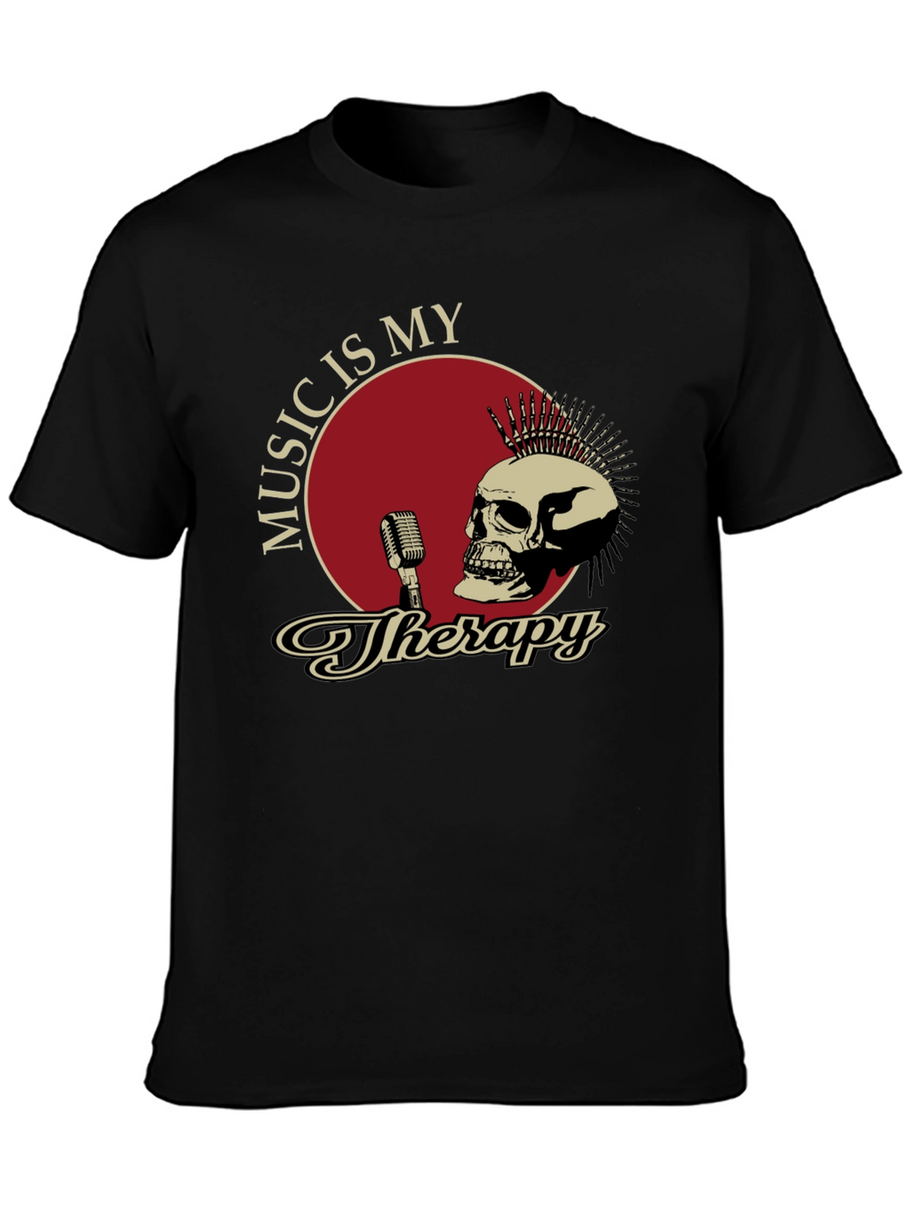 Music is My Therapy Graphic T-Shirt