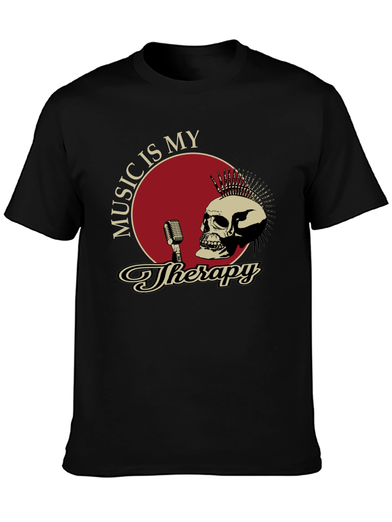Music is My Therapy Graphic T-Shirt