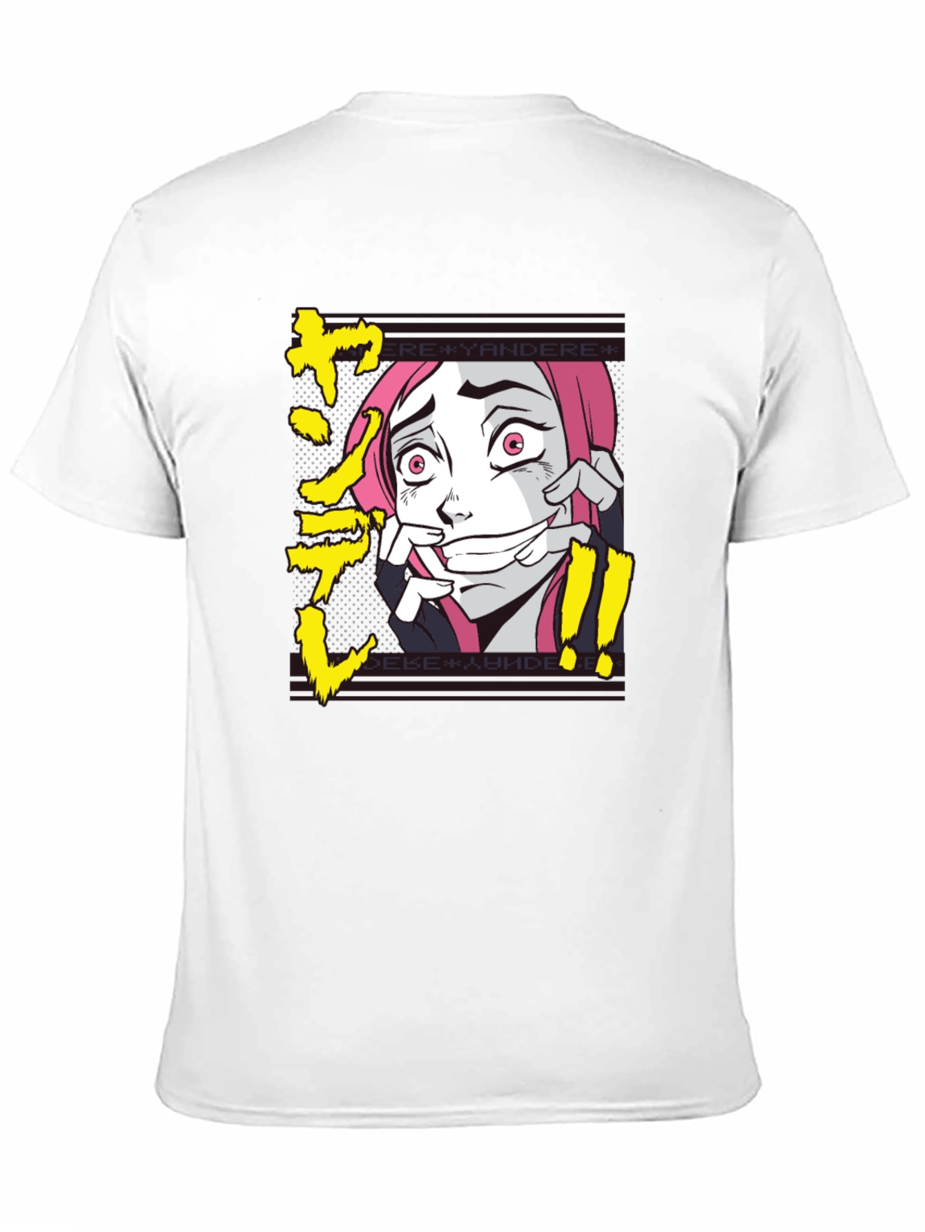 Yandere Anime Graphic T-Shirt - Black