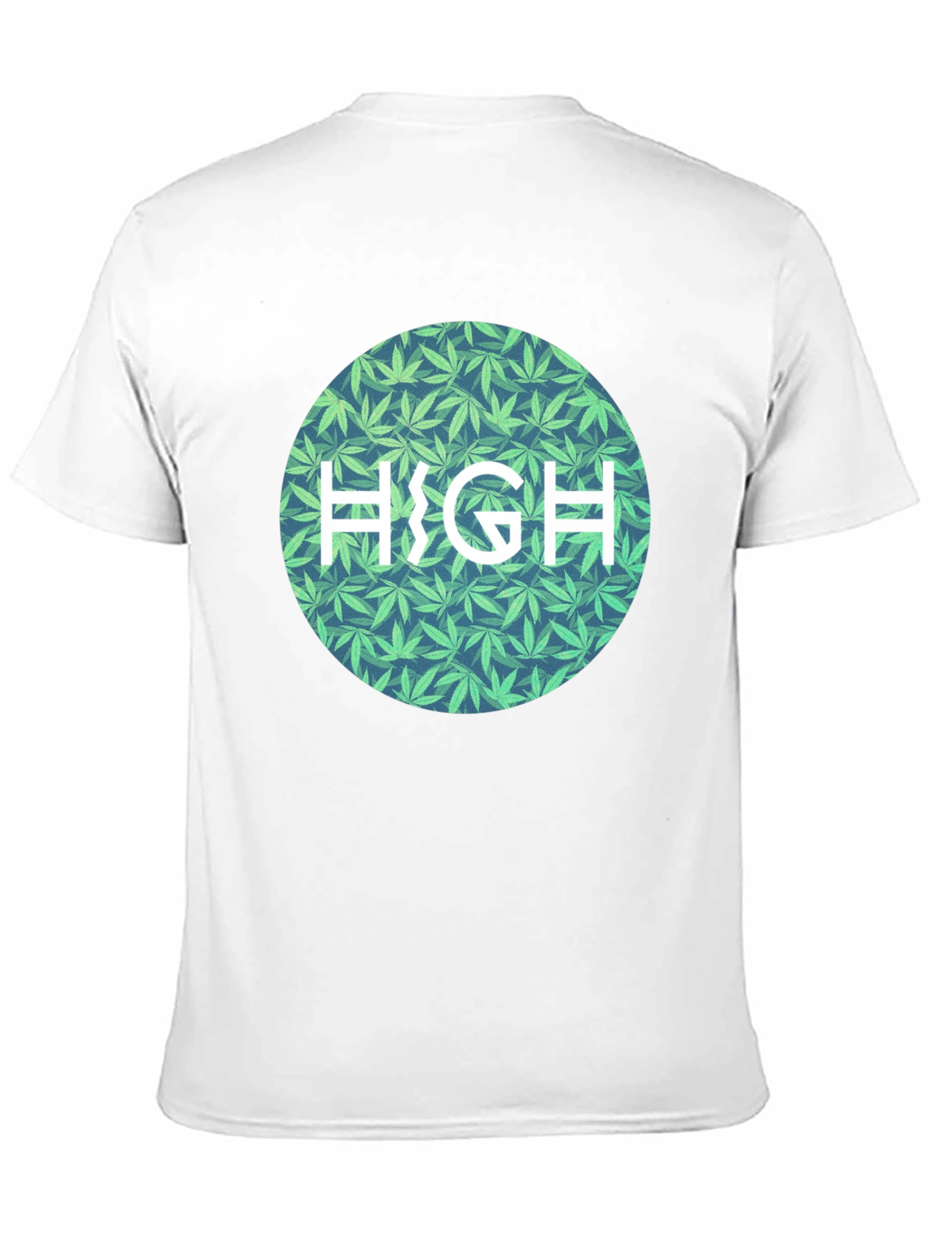 Marijuana Leaf Patterned HIGH Tee