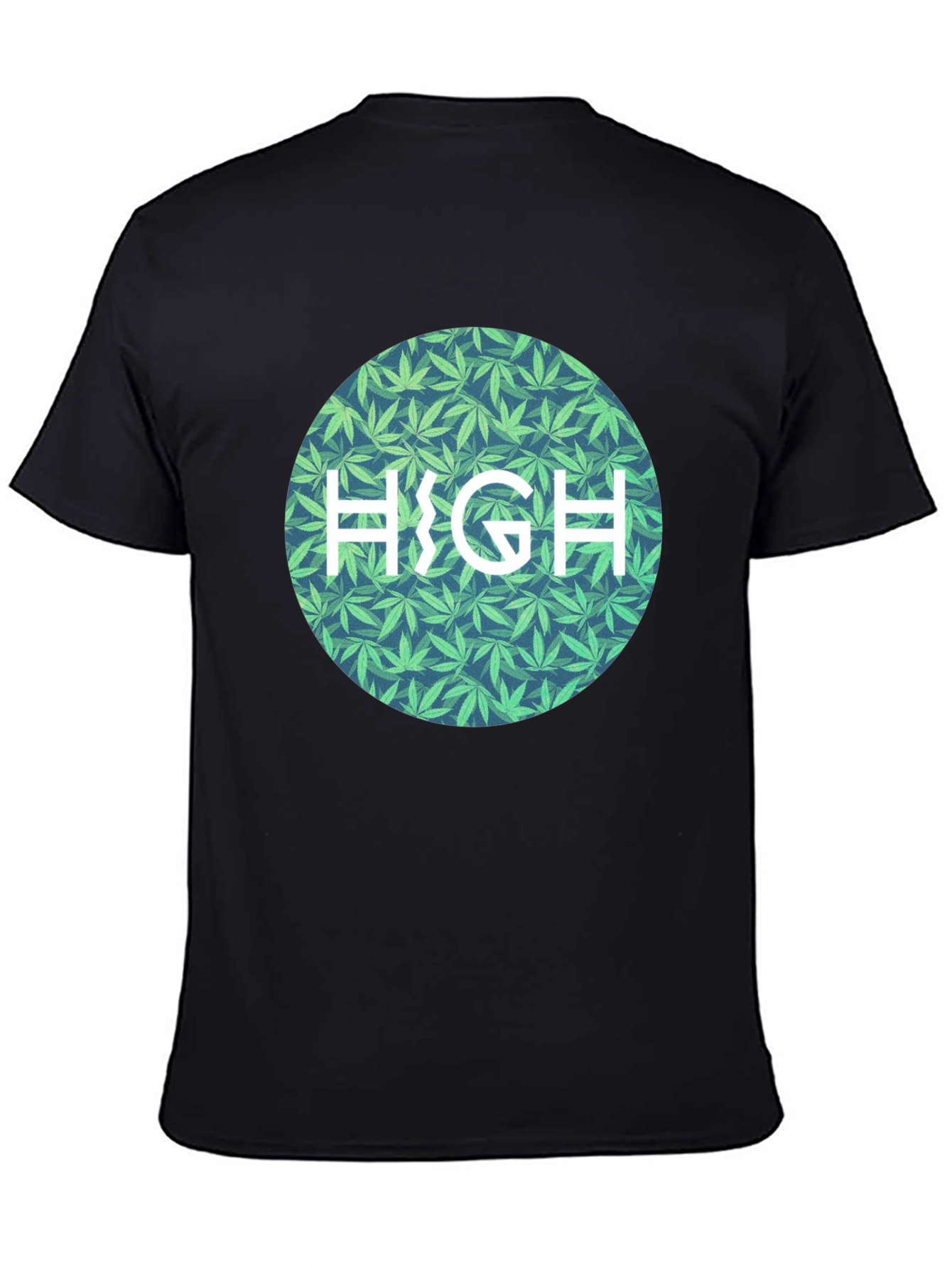 Marijuana Leaf Patterned HIGH Tee