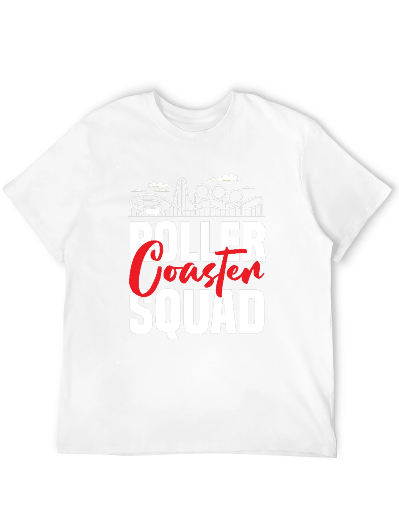 Roller Coaster Squad Graphic Tee - Ride in Style!