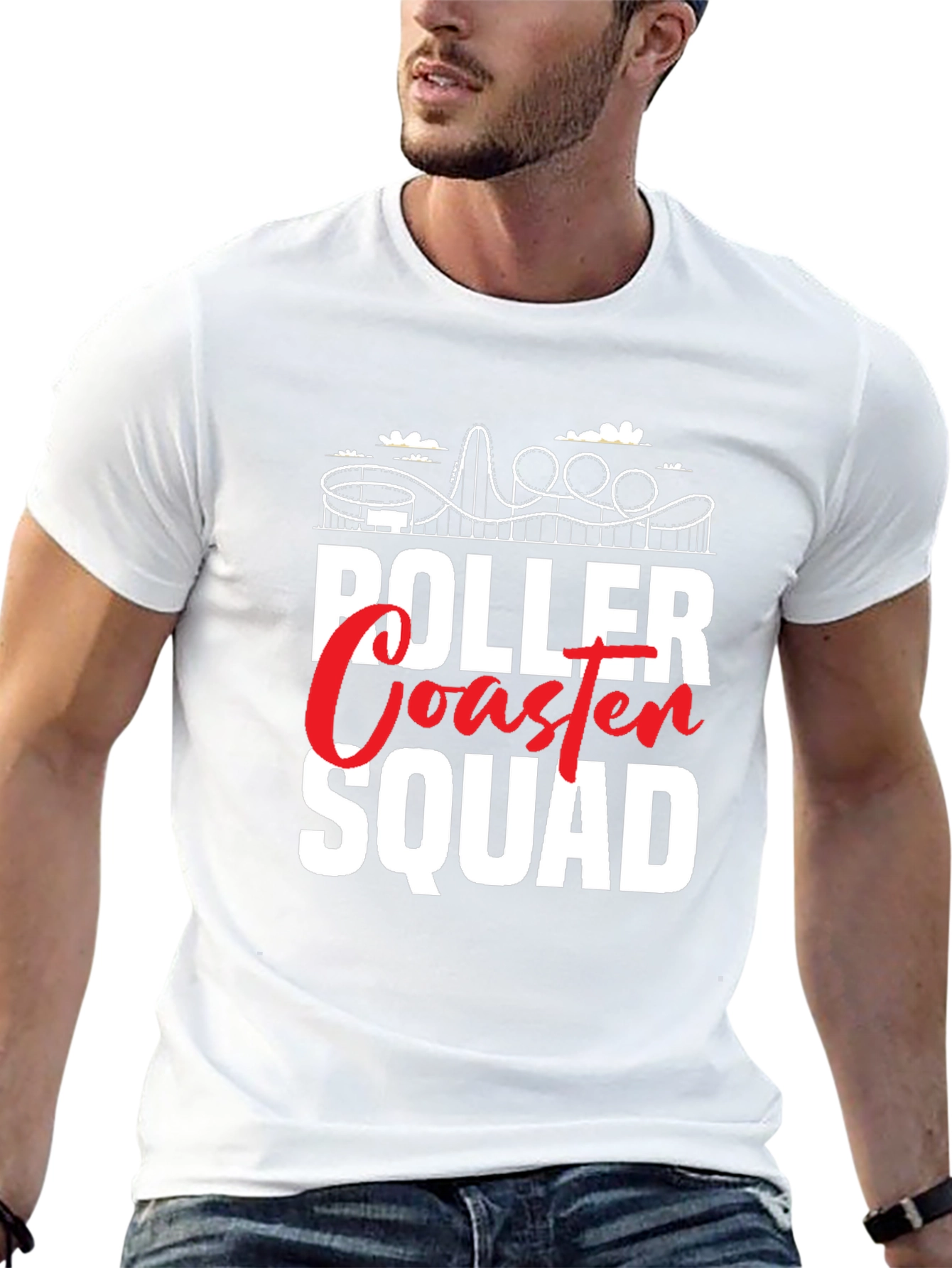 Roller Coaster Squad Graphic Tee - Ride in Style!