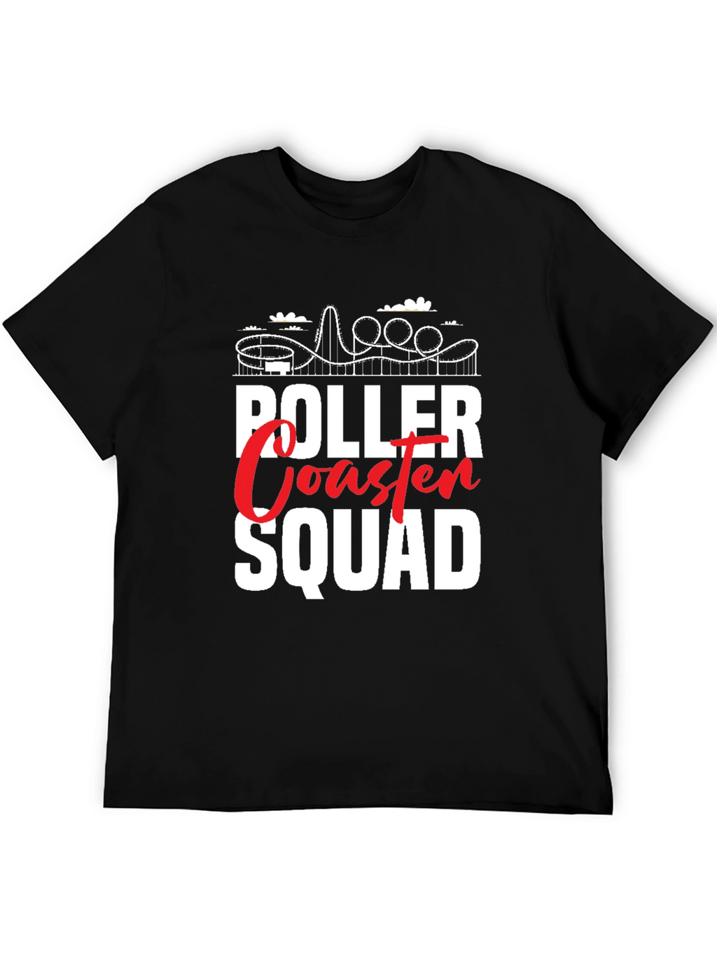 Roller Coaster Squad Graphic Tee - Ride in Style!