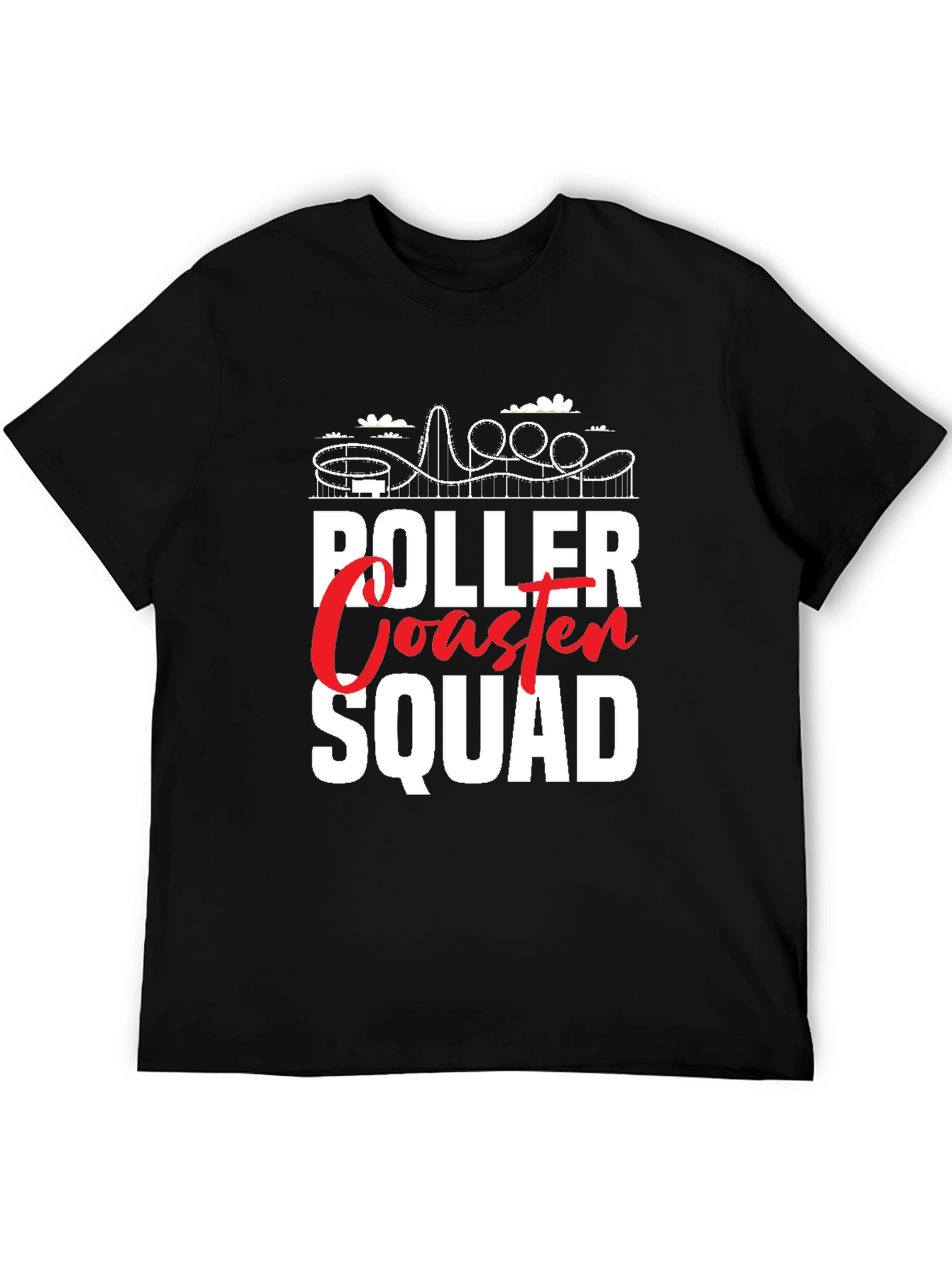 Roller Coaster Squad Graphic Tee - Ride in Style!