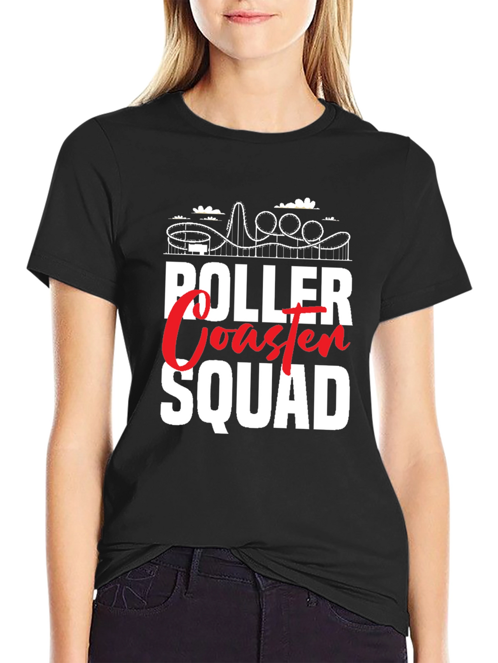 Roller Coaster Squad Graphic Tee - Ride in Style!
