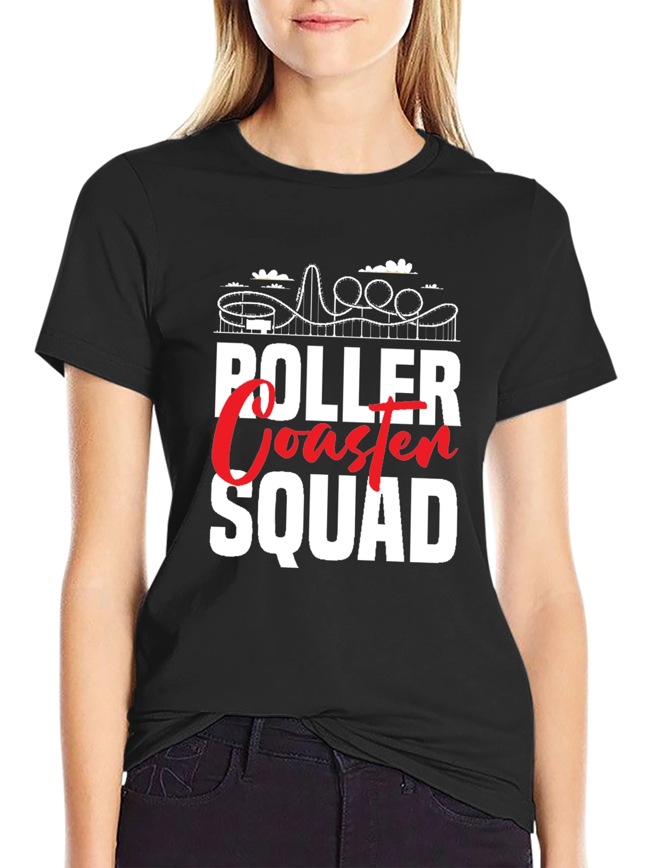 Roller Coaster Squad Graphic Tee - Ride in Style!