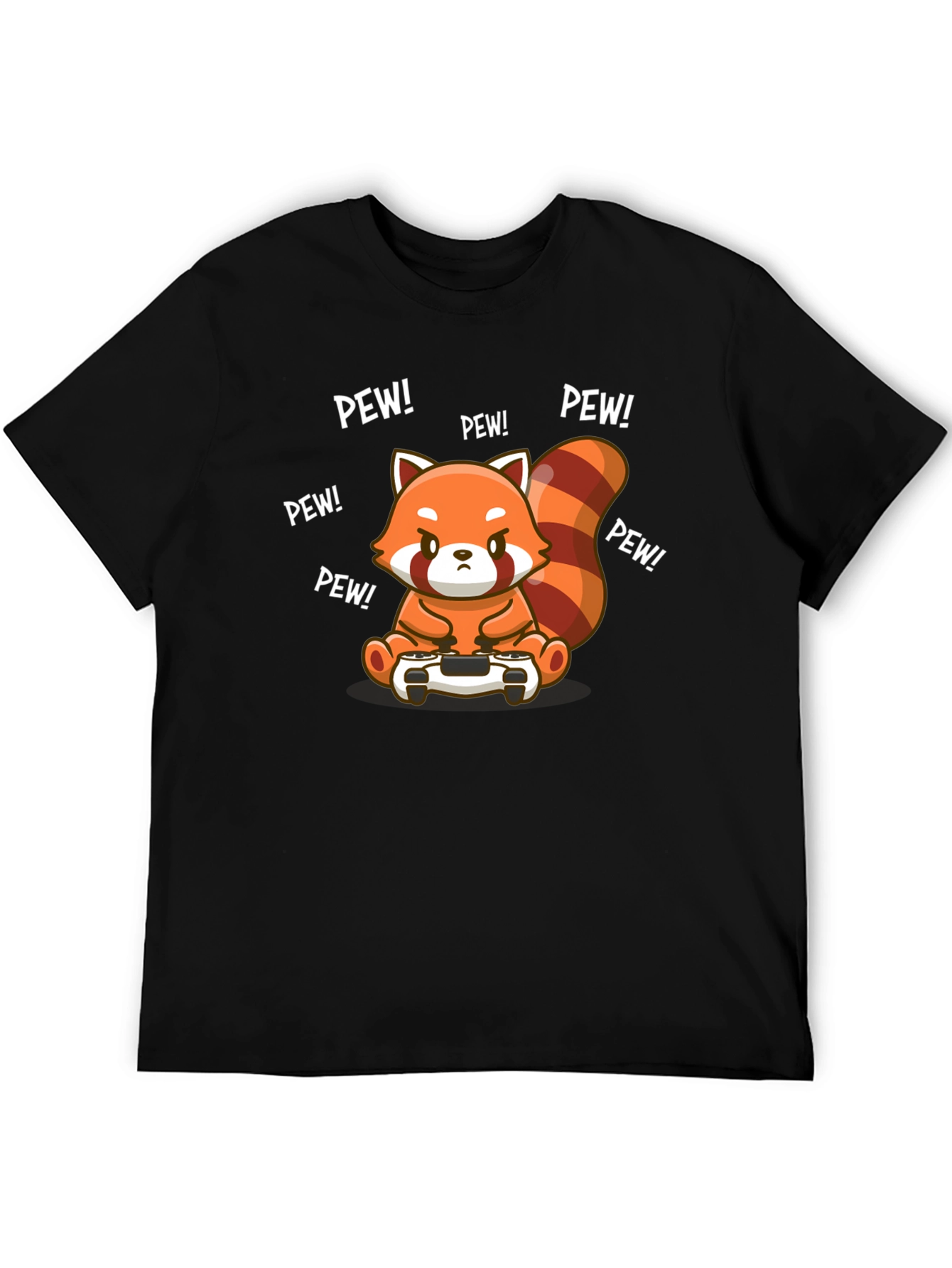 Gamer Red Panda T-Shirt - Pew Pew!