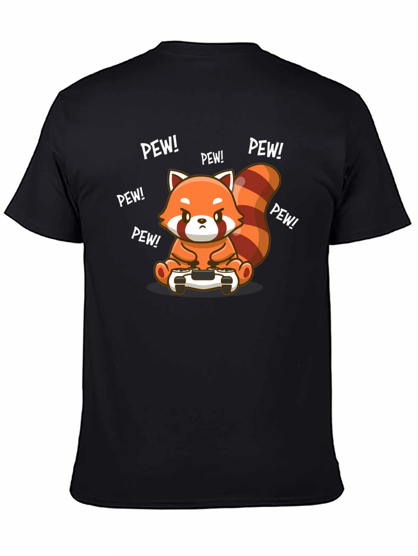 Gamer Red Panda T-Shirt - Pew Pew!