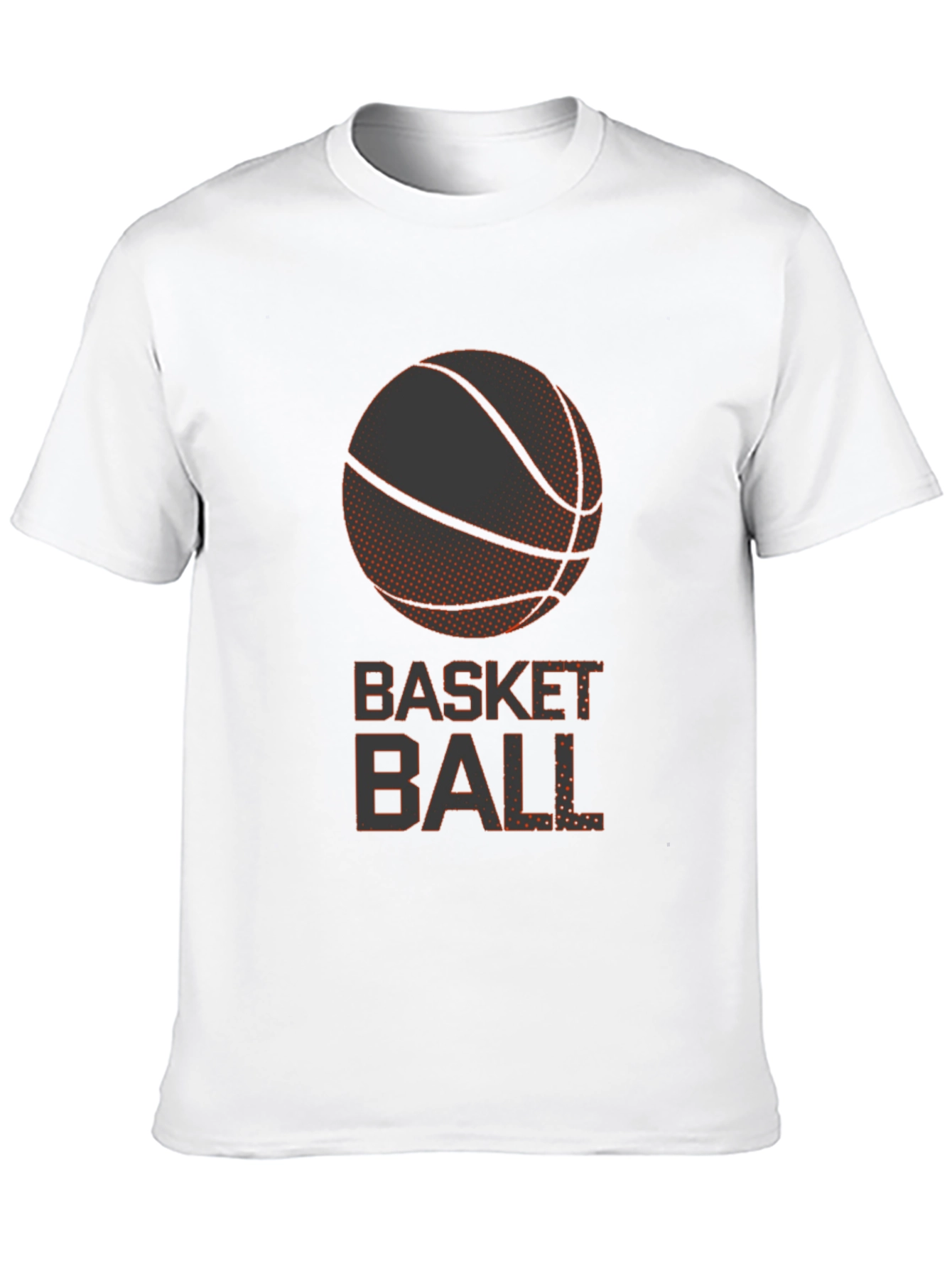 Basketball Graphic Tee - Casual Black T-Shirt