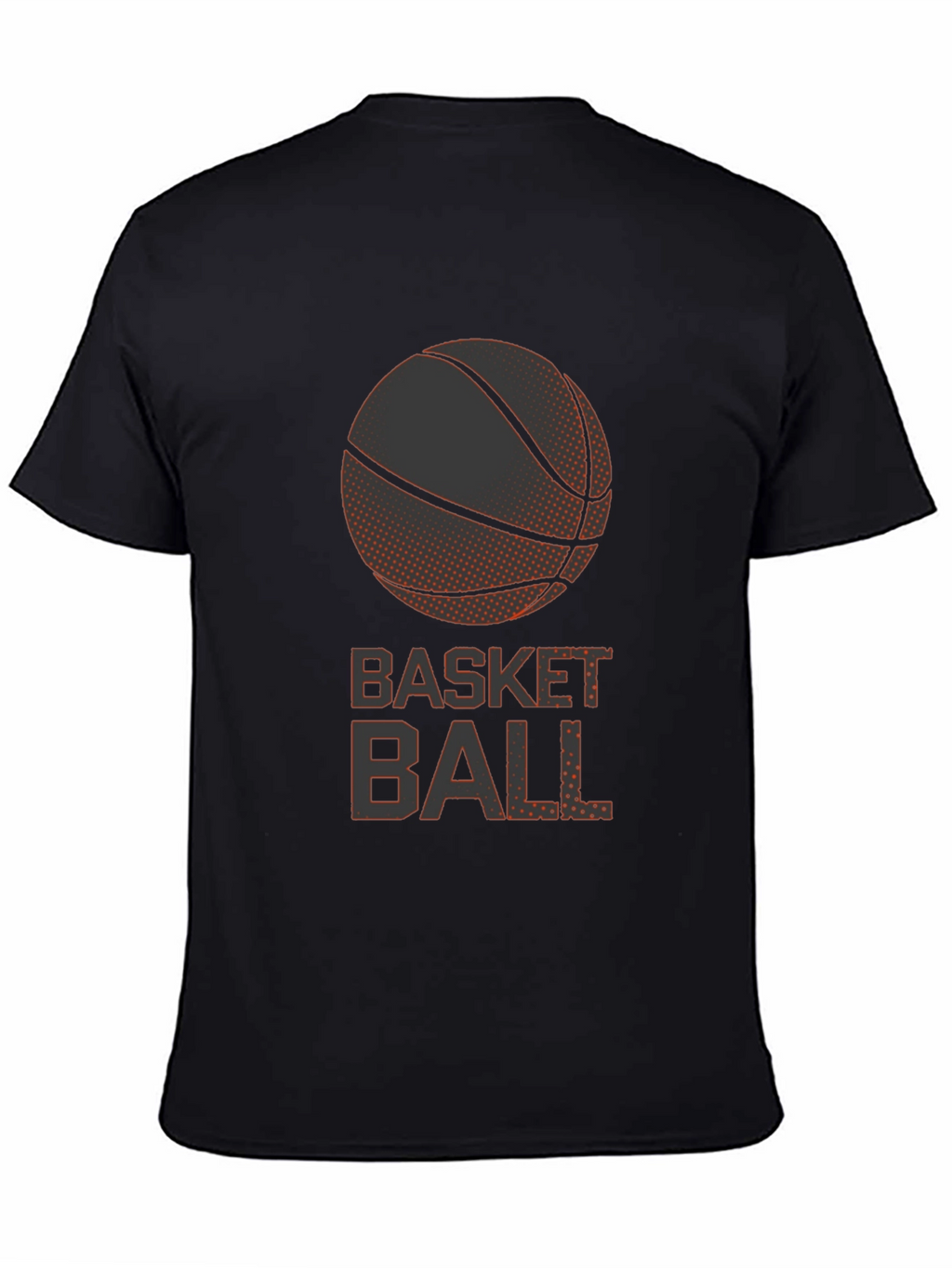 Basketball Graphic Tee - Casual Black T-Shirt