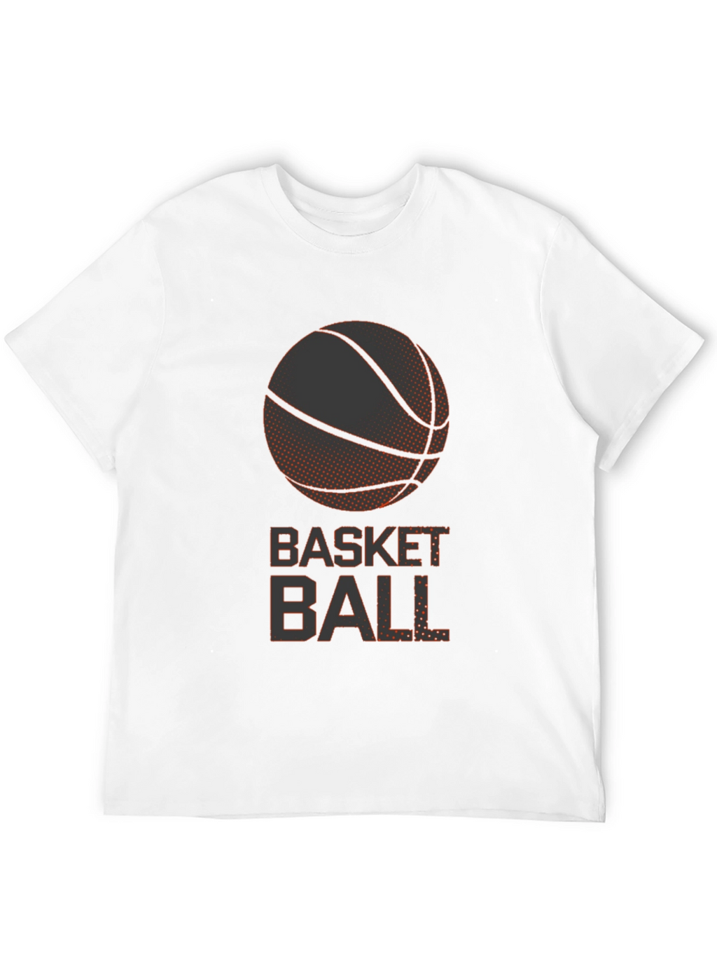 Basketball Graphic Tee - Casual Black T-Shirt