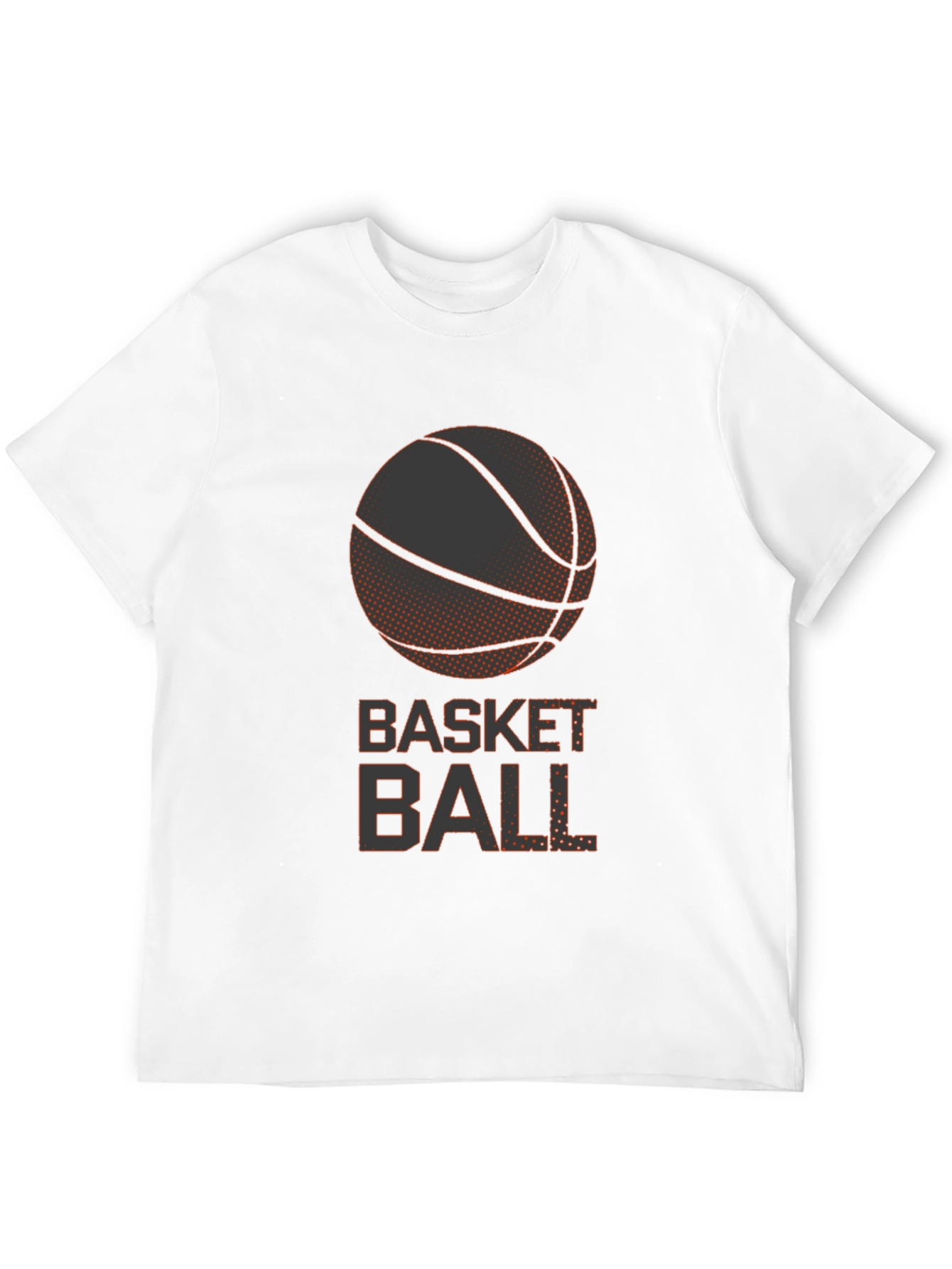 Basketball Graphic Tee - Casual Black T-Shirt