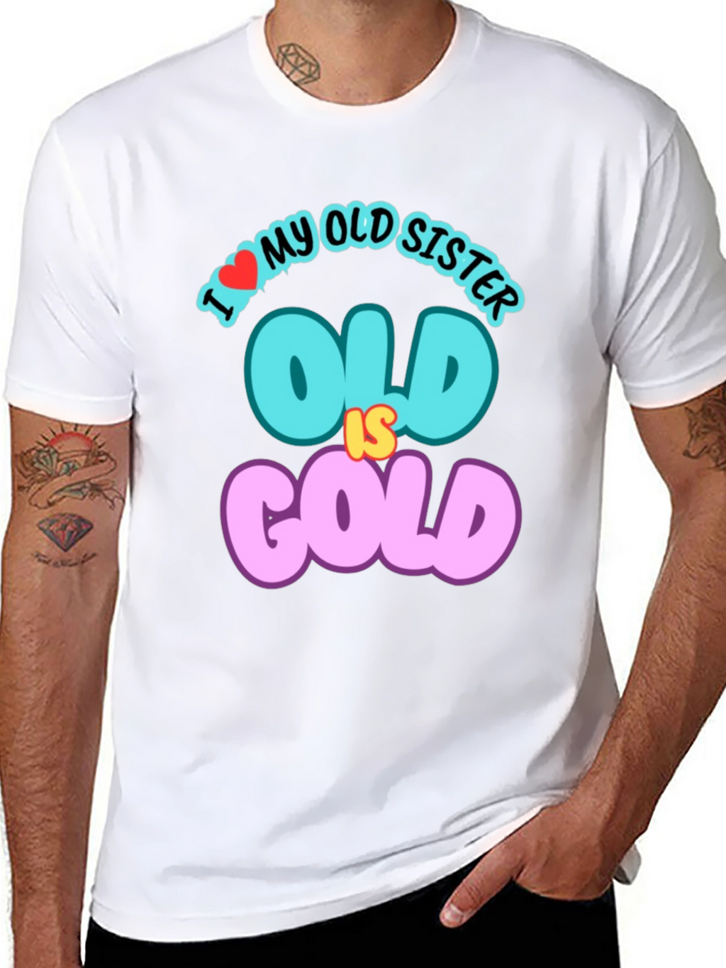 I Love My Old Sister T-Shirt