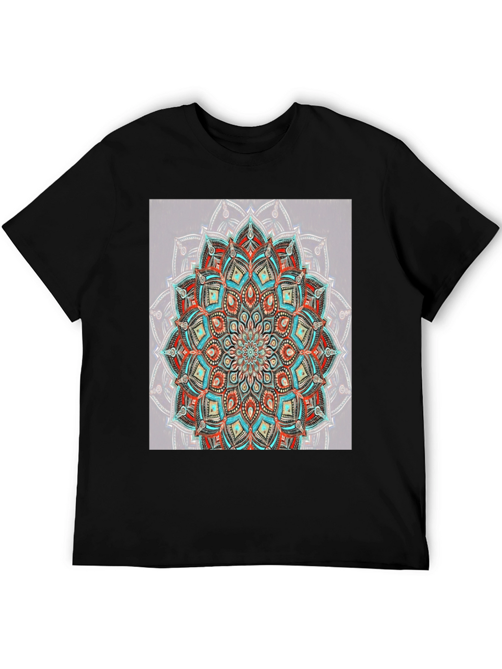Mandala Print Tee - Stylish Graphic T-Shirt