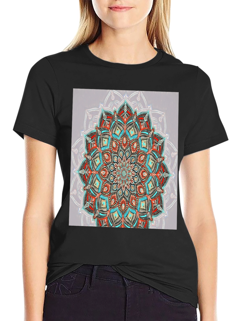 Mandala Print Tee - Stylish Graphic T-Shirt