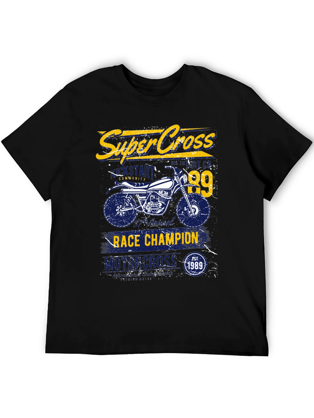 Super Cross Race Champion Graphic T-Shirt