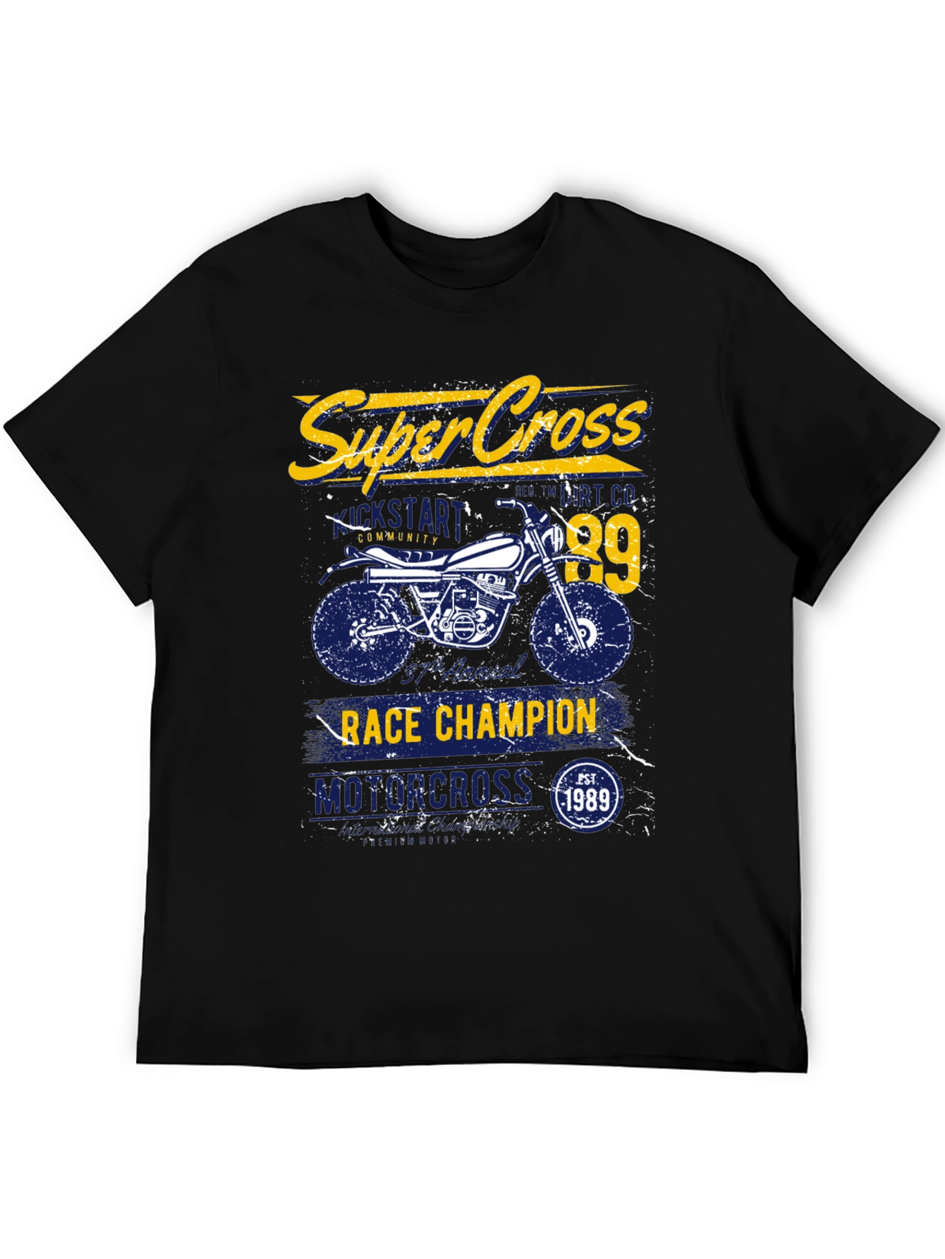 Super Cross Race Champion Graphic T-Shirt