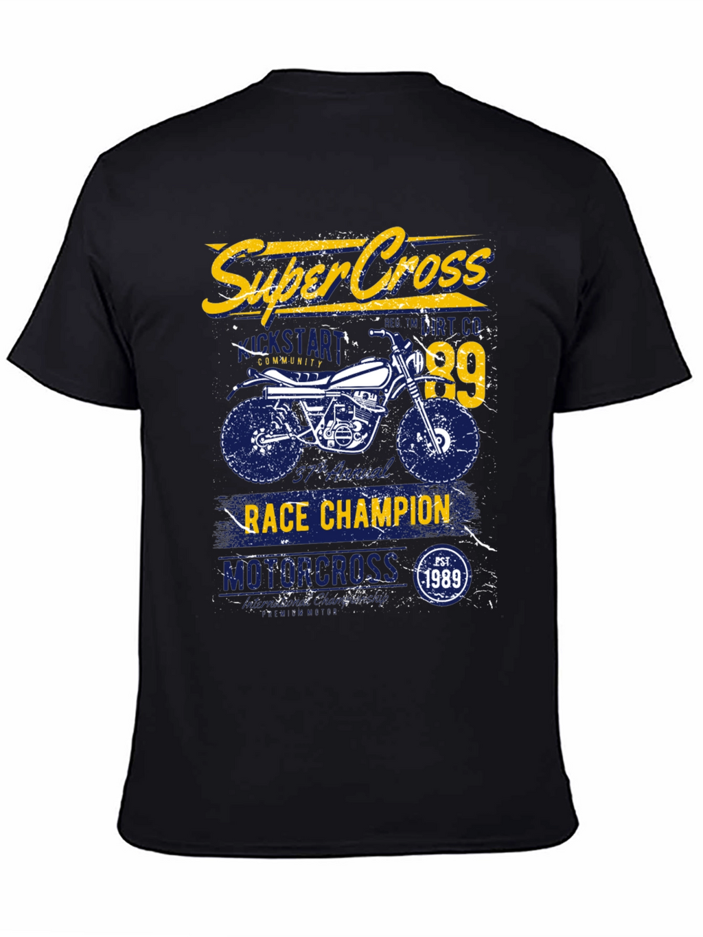 Super Cross Race Champion Graphic T-Shirt