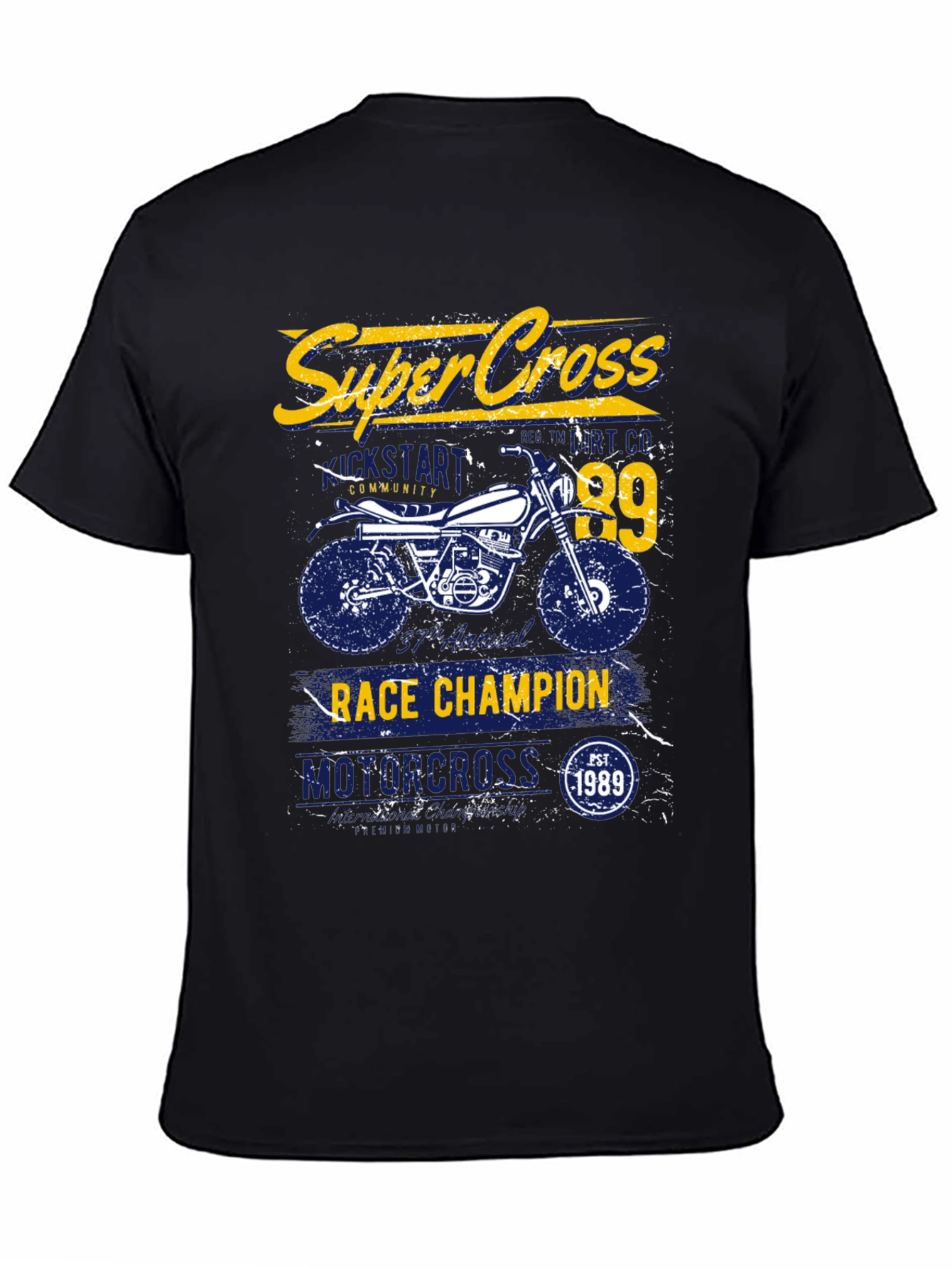 Super Cross Race Champion Graphic T-Shirt