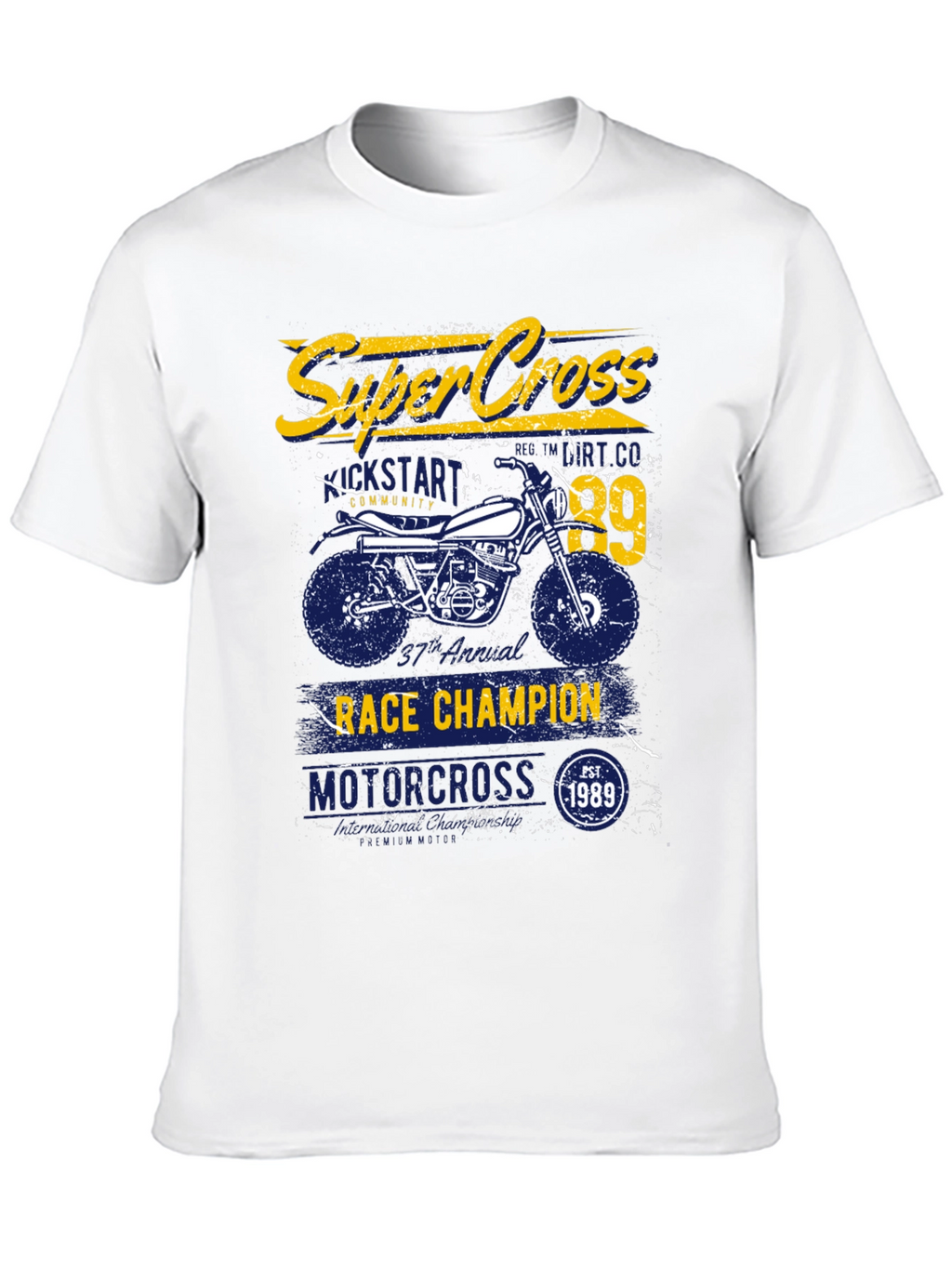 Super Cross Race Champion Graphic T-Shirt