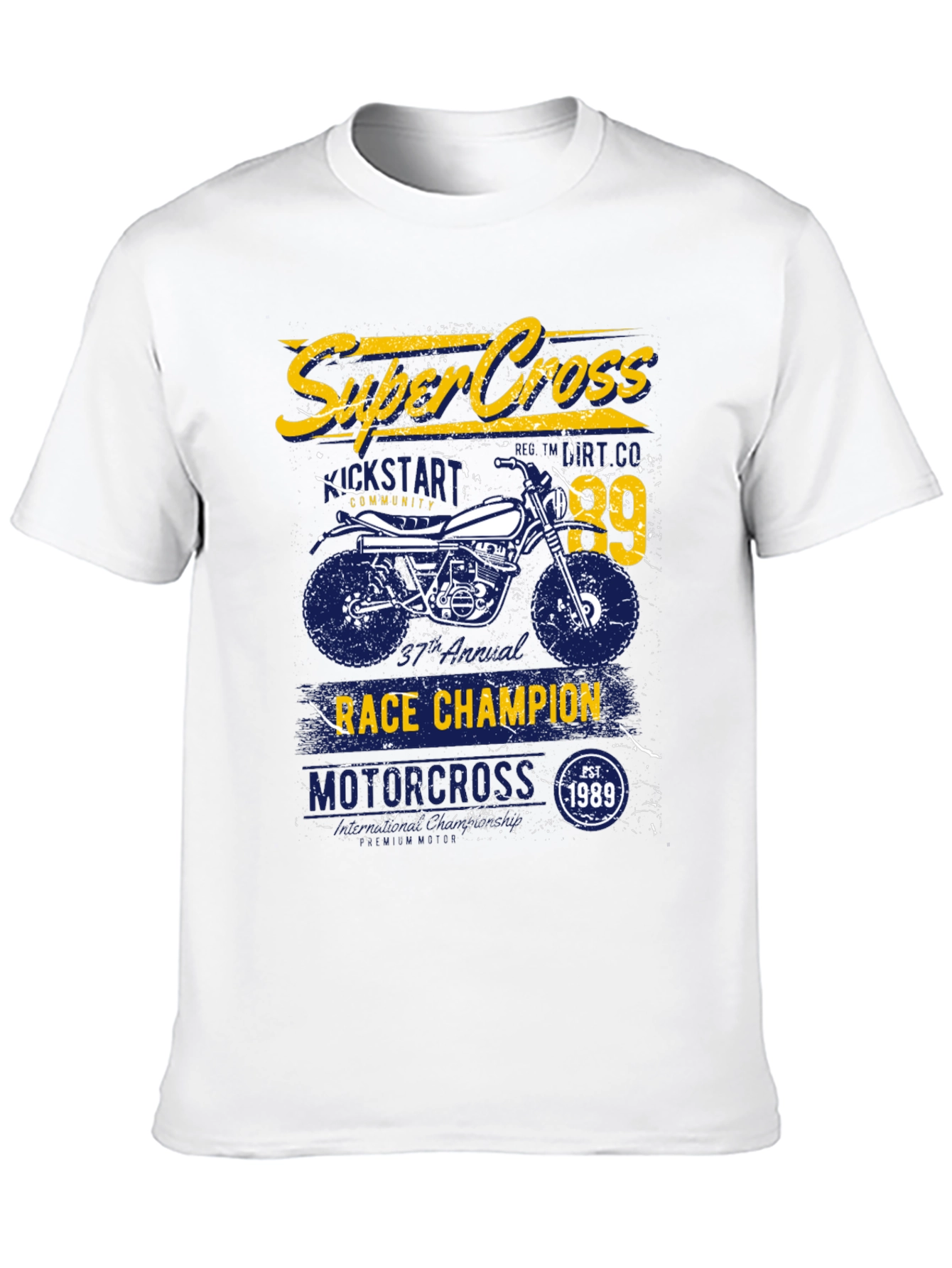 Super Cross Race Champion Graphic T-Shirt