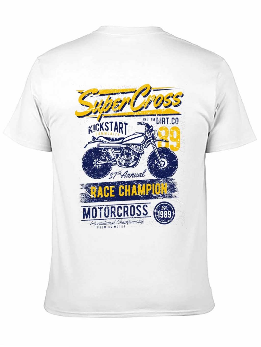 Super Cross Race Champion Graphic T-Shirt