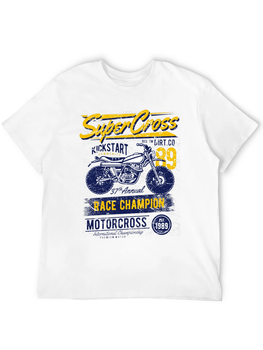 Super Cross Race Champion Graphic T-Shirt